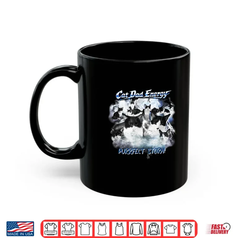 Mug Funny Fathers Day For Cat Lovers Dad Father Daddy Shirt