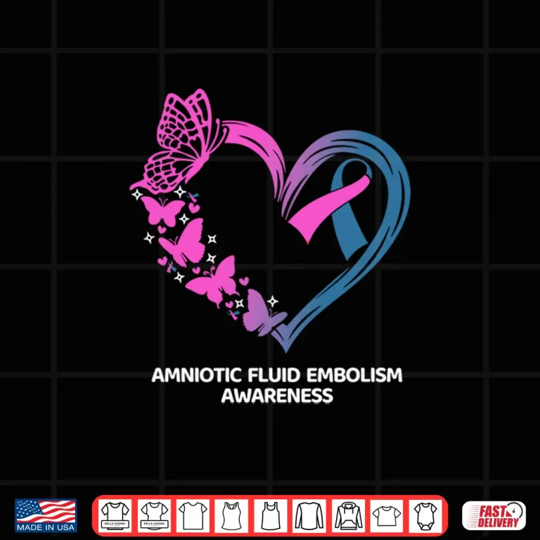 Design Amniotic Fluid Embolism Awareness Heart Professional Shirt