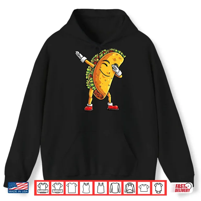 Hoodie Dabbing Taco Cinco de Mayo T shirt Kids Boys Men Tacos Tees Shirt