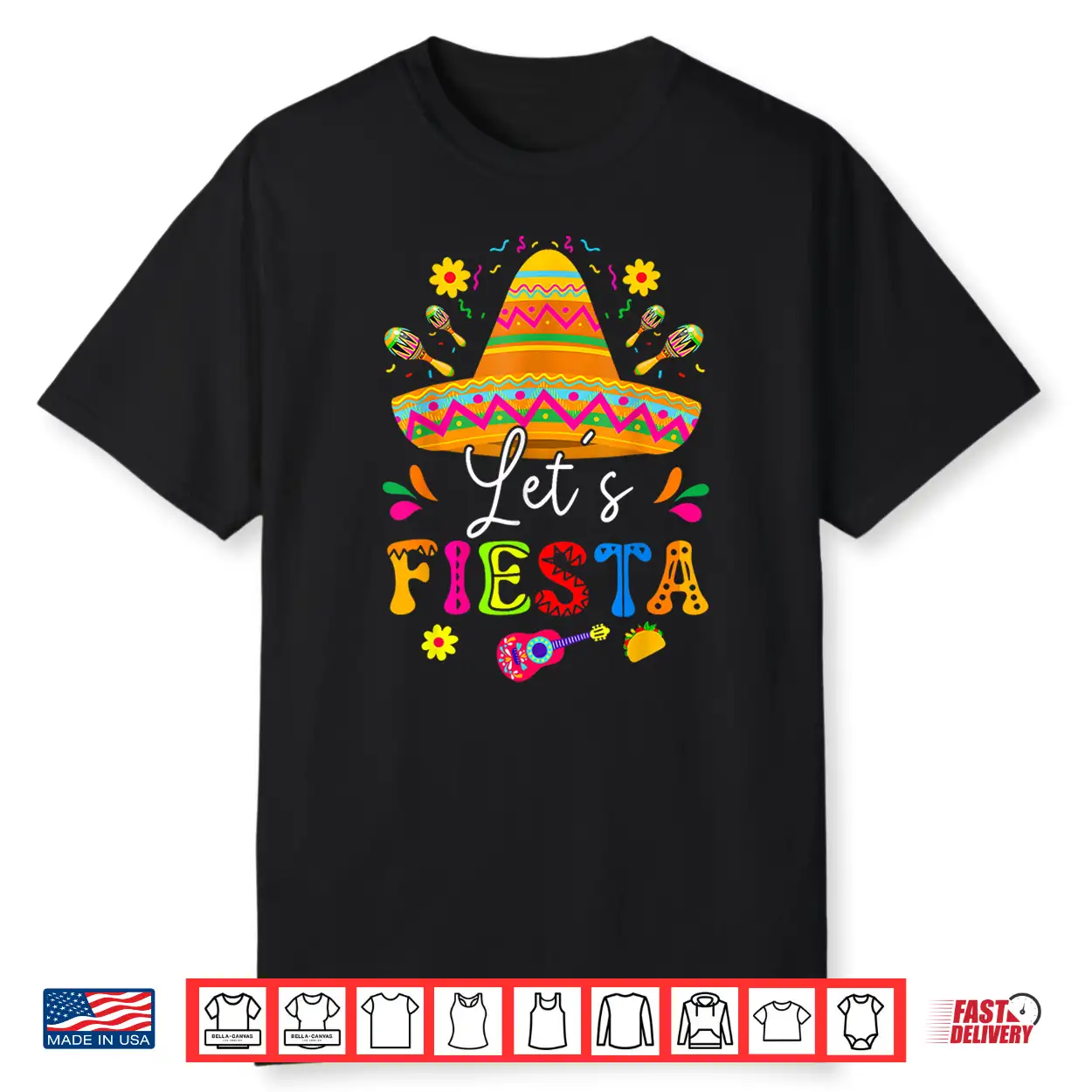 Let’S Fiesta Cinco De Mayo Mexican Party Guitar Mens Womens Shirt Let’S Fiesta Cinco De Mayo Mexican Party Guitar Mens Womens Shirt