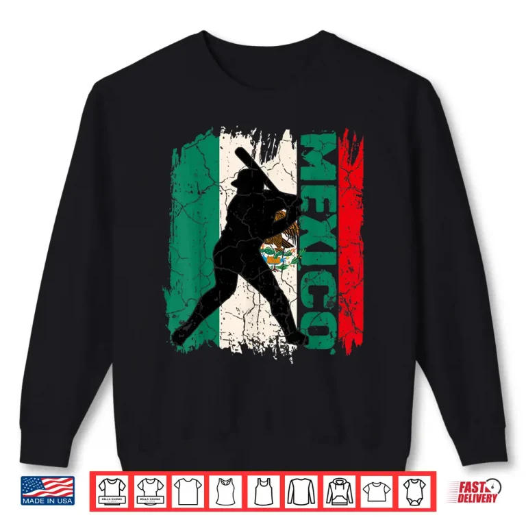 Sweatshirt Cinco De Mayo Baseball Mexico Shirt Mexican Flag Kid Boy Men Shirt
