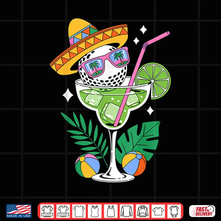 Design Golf Margarita Sombrero Tropical Funny Cinco De Mayo Shirt