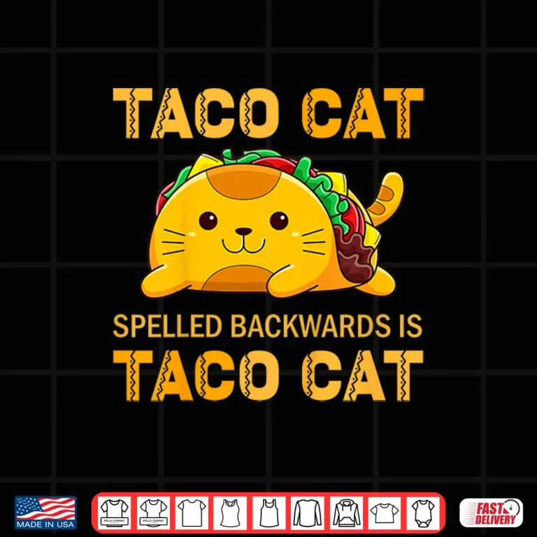 Design Kids TacoCat Shirt for Kids Taco Cat Cinco de Mayo TacoCat Cat Shirt