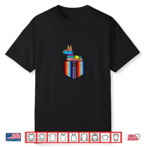Pocket Pinata Serape Cinco De Mayo Mexican Fiesta Party Kids Shirt