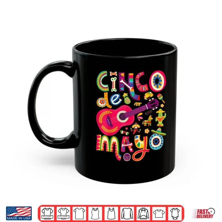 Mug Cinco de Mayo Tee Mexican Taco Guitar Fiesta Cinco de Mayo Shirt