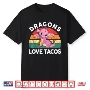 Dragons Love Tacos Shirt Cinco De Mayo Kids Boy Toddler Baby Shirt