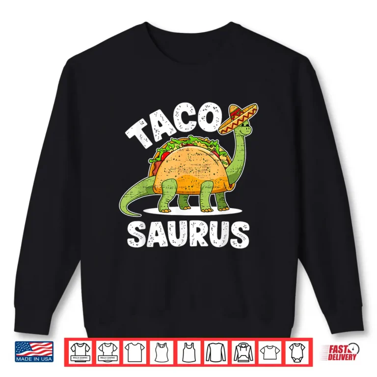 Sweatshirt Taco T Rex Dinosaur Dino Cinco De Mayo Boys Toddlers Kids Shirt