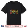 Womens Peace Love Fiesta Heart Leopard Mexican Cinco De Mayo Party Shirt