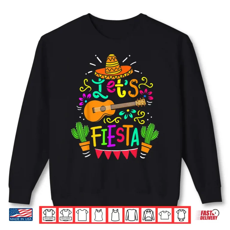 Sweatshirt Cinco De Mayo Mexican Guitar Fiesta Cactus Shirt