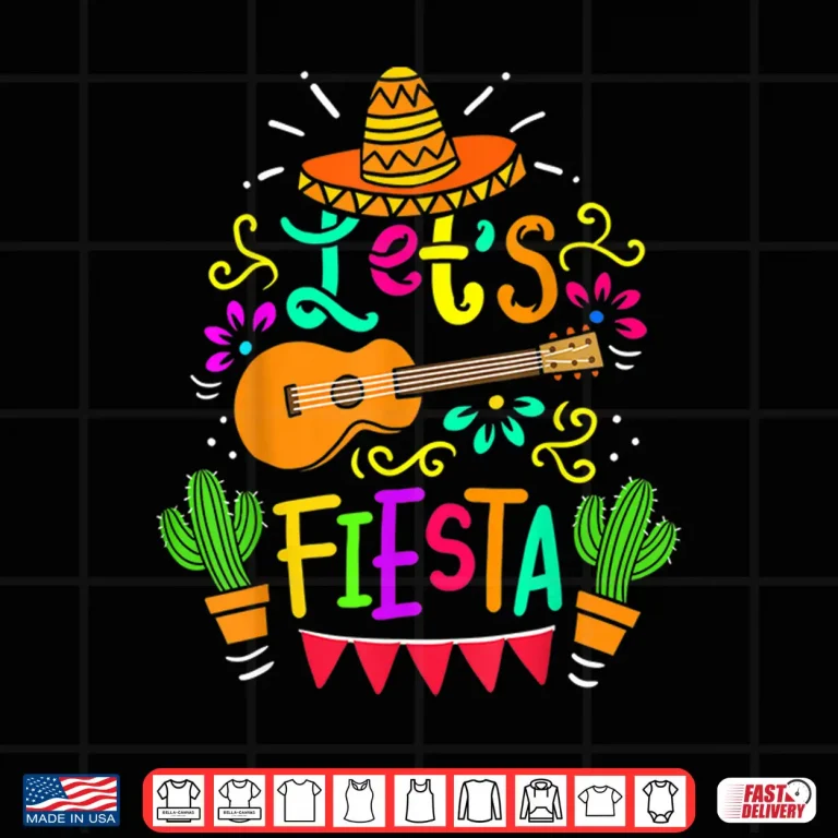Design Cinco De Mayo Mexican Guitar Fiesta Cactus Shirt