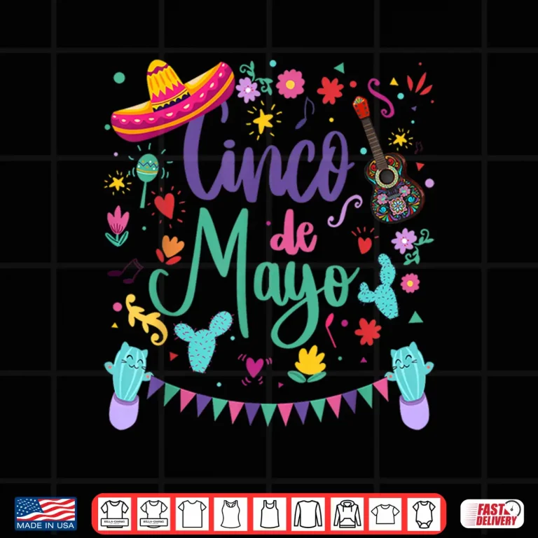 Design Cinco De Mayo Sombrero GuitarCactus Fiesta Shirt
