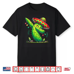 Dabbing Cactus Cinco De Mayo Boys Kids Men Mexican Fiesta Shirt