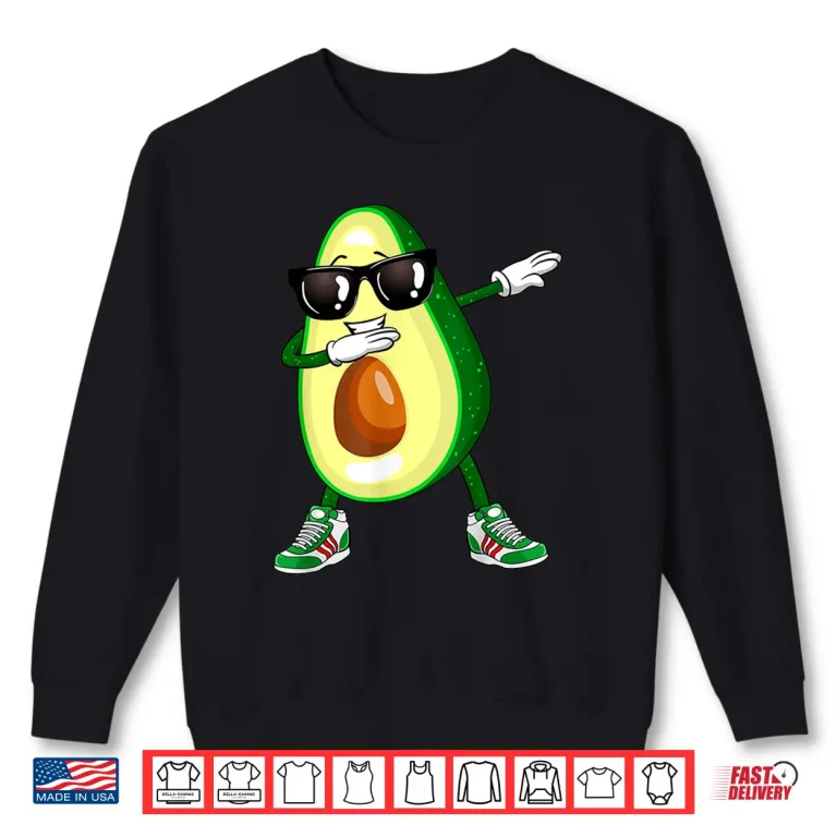 Sweatshirt Dabbing Avocado Shirt Funny Vegan Food Lover Tee Kids Women