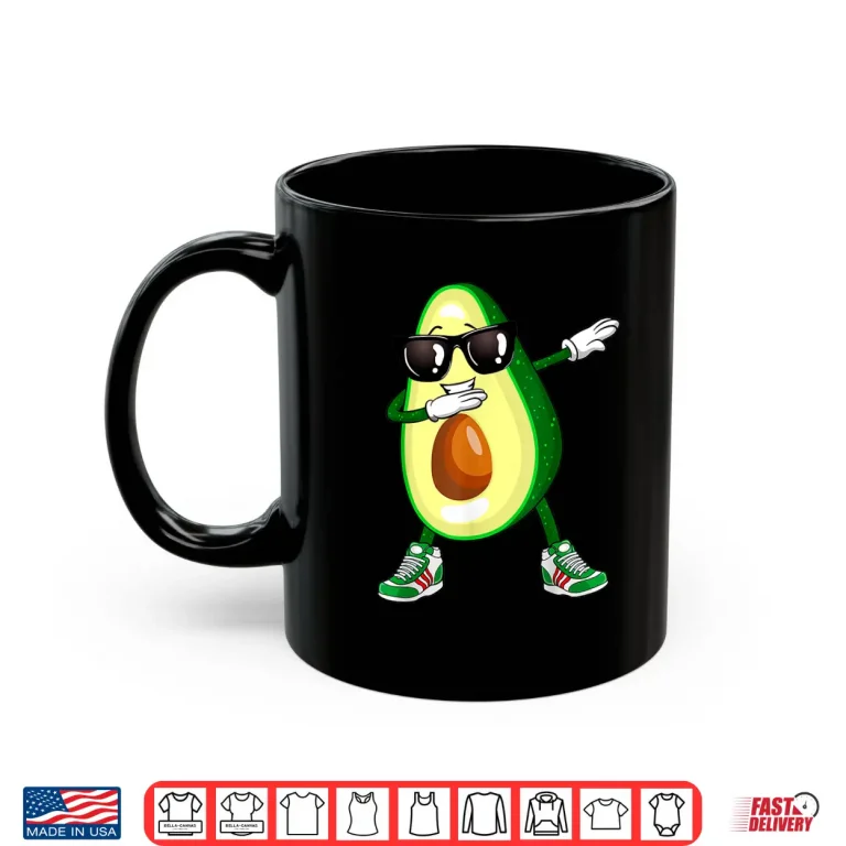 Mug Dabbing Avocado Shirt Funny Vegan Food Lover Tee Kids Women