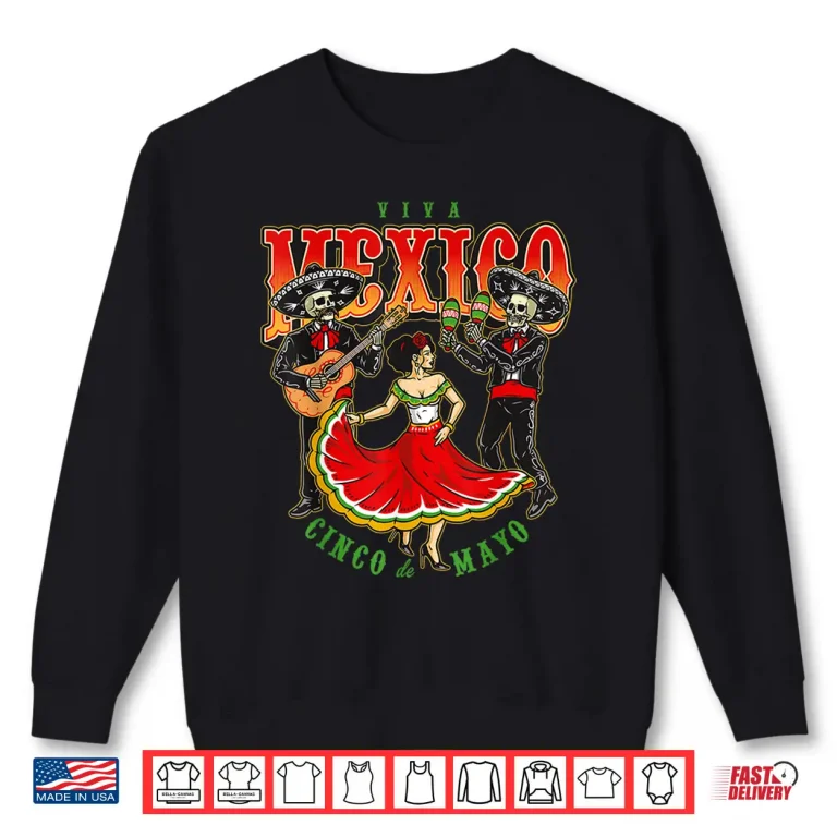 Sweatshirt Happy 5 De Mayo Cinco de Mayo Viva Mexico Fiesta Music Shirt