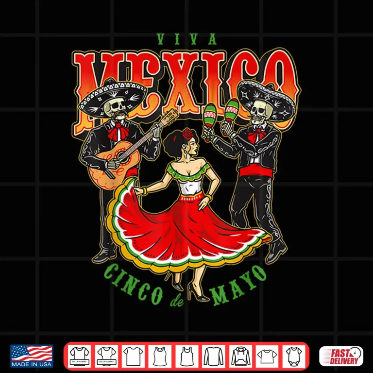 Design Happy 5 De Mayo Cinco de Mayo Viva Mexico Fiesta Music Shirt