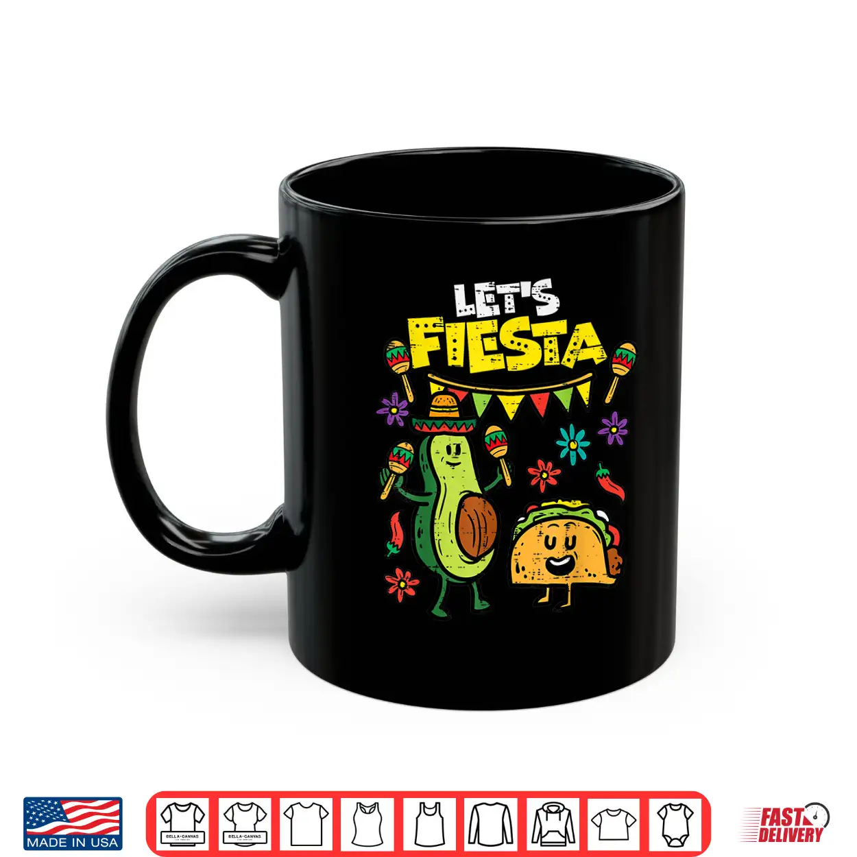 Lets Fiesta Taco Avocado Funny Cinco De Mayo Mexican Party Shirt Lets Fiesta Taco Avocado Funny Cinco De Mayo Mexican Party Shirt