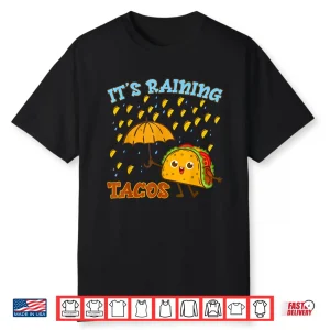 Mexican Its Raining Tacos Shirt Kids Toddler Cinco De Mayo Shirt
