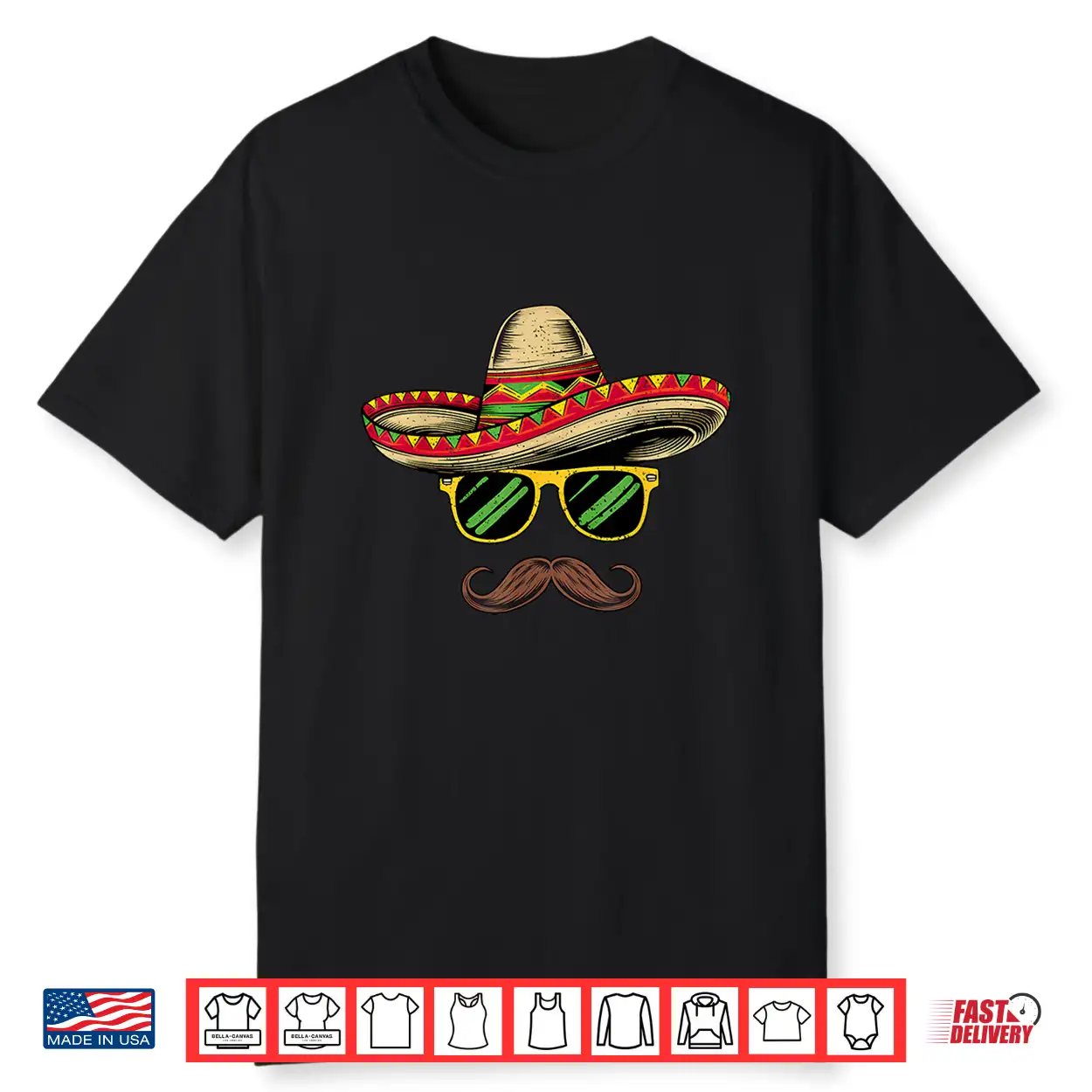 Sombrero Face Cinco De Mayo Mexican Party For Mens Kids Boys Shirt Sombrero Face Cinco De Mayo Mexican Party For Mens Kids Boys Shirt