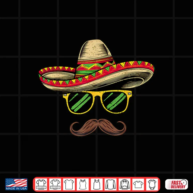 Sombrero Face Cinco De Mayo Mexican Party For Mens Kids Boys Shirt 4 Design Sombrero Face Cinco De Mayo Mexican Party for Mens Kids Boys Shirt