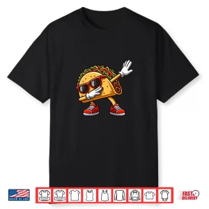 Dabbing Taco Cinco De Mayo Funny Boys Girls Mexican Food Dab Shirt