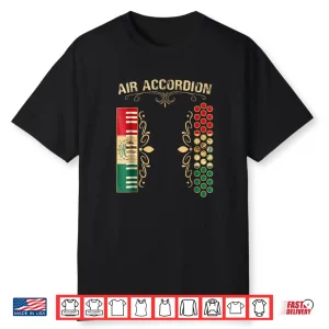 Mexican Flag Vintage Air Accordion Shirt For Latin Community