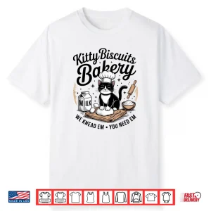 Cute Kitty Biscuits Bakery Funny Cat Lovers Humor Shirt