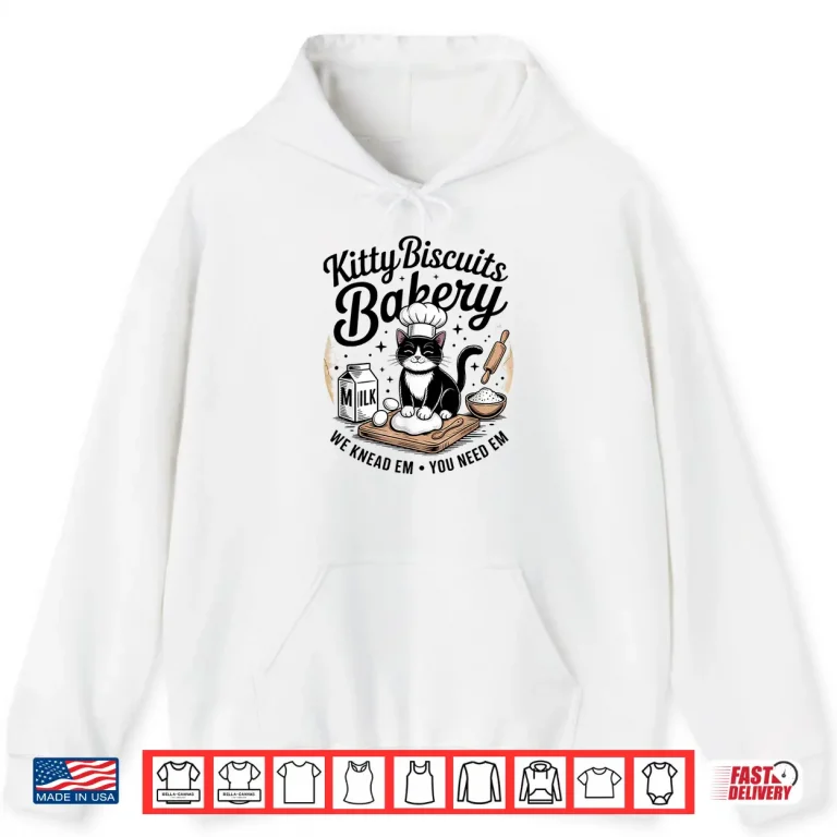 Hoodie Cute Kitty Biscuits Bakery Funny Cat Lovers Humor Shirt