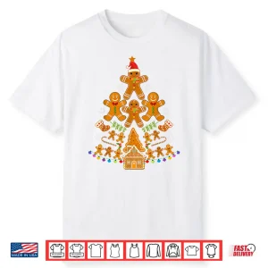 Gingerbread Christmas Tree Lights Cookie Baking Team Shirt