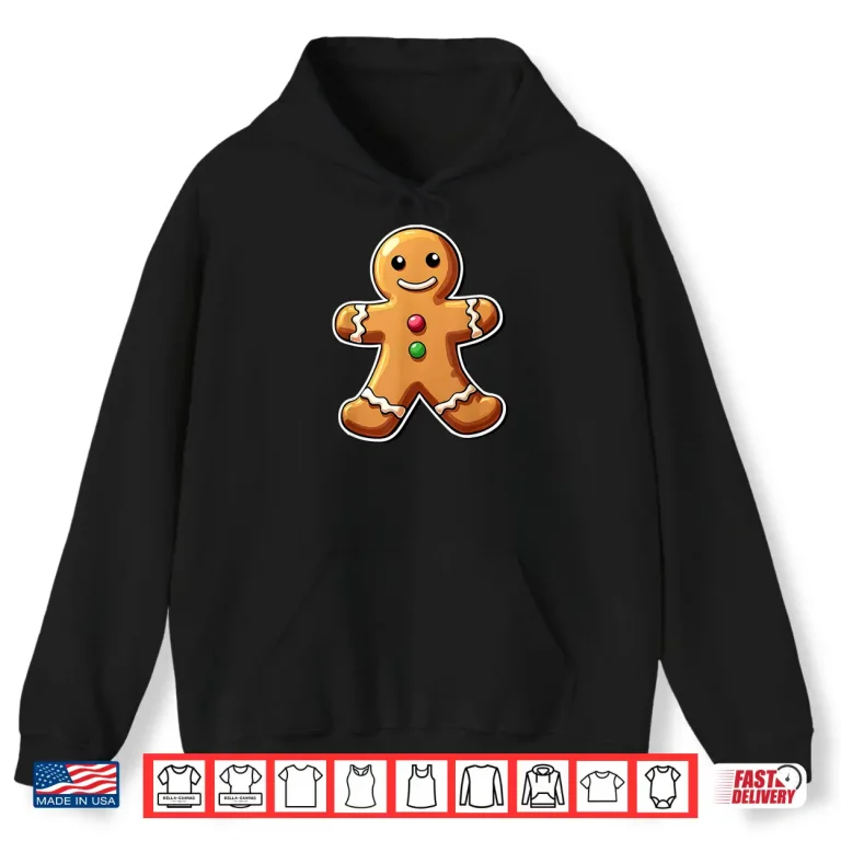 Hoodie Gingerbread Christmas Professional Graphic For All Ages Shirt