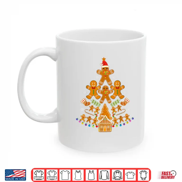 Mug Gingerbread Christmas Tree Lights Cookie Baking Team Shirt