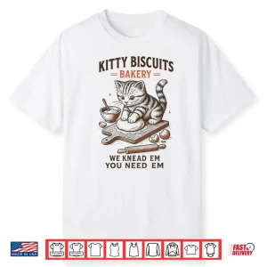 Kitty Biscuits Bakery Funny Cat Mom Cat Lover Shirt
