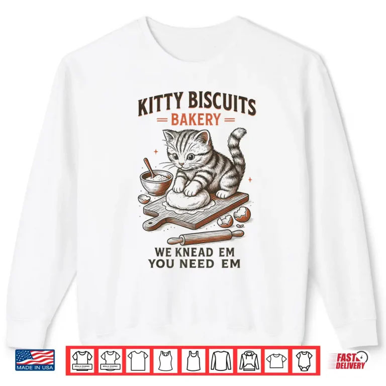 Sweatshirt Kitty Biscuits Bakery Funny Cat Mom Cat Lover Shirt