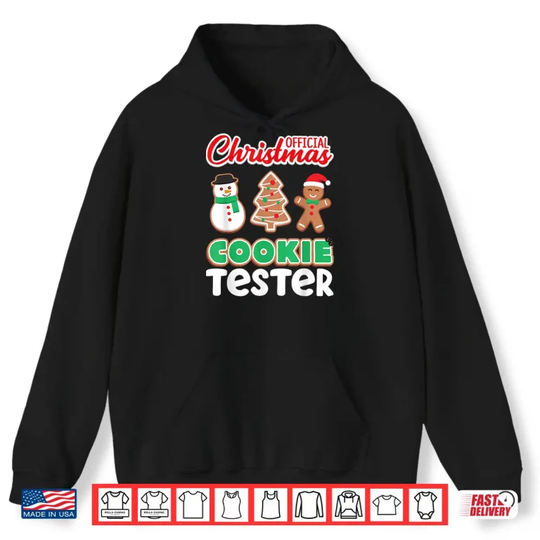 Hoodie Official Christmas Cookie Tester Baking Crew Toddler Shirt