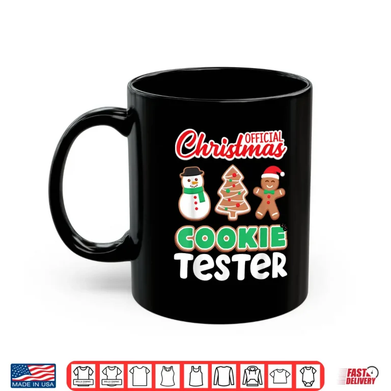 Mug Official Christmas Cookie Tester Baking Crew Toddler Shirt
