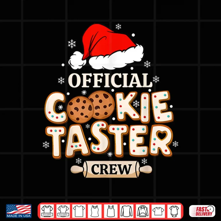 Design Official Cookie Taster Crew Funny Christmas Baking Team Shirt