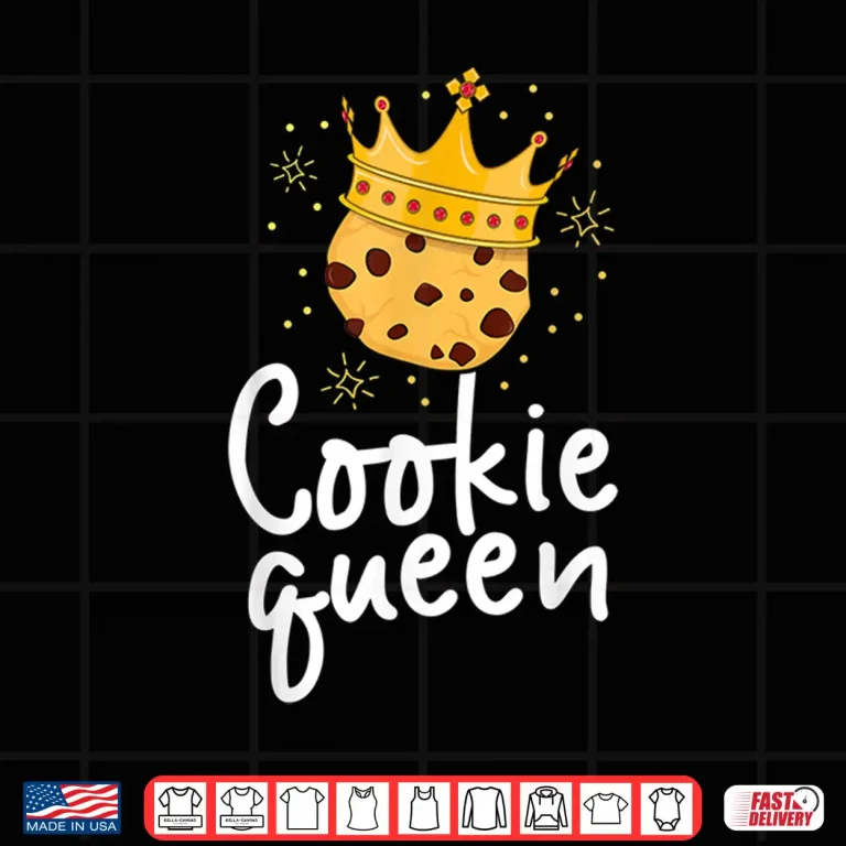 Design Cookie Queen Cute Chocolate Chip Foodie Professional Shirt