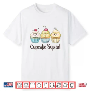 Cupcake Squad Cupcakes Food Professional Graphic Identity Shirt
