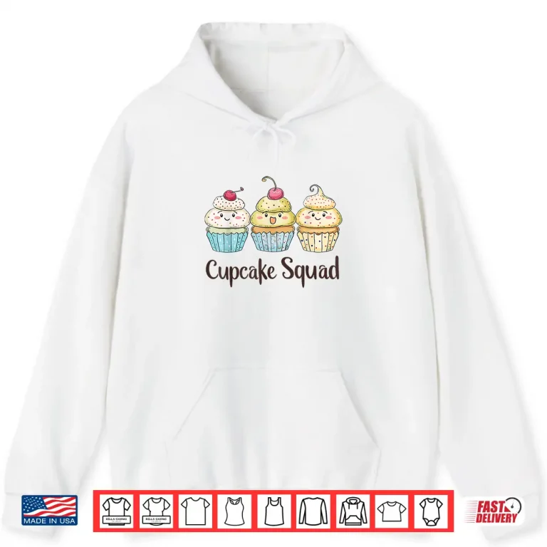 Hoodie Cupcake Squad Cupcakes Food Professional Graphic Identity Shirt