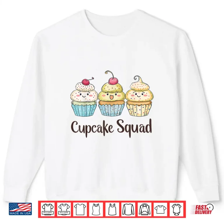 Sweatshirt Cupcake Squad Cupcakes Food Professional Graphic Identity Shirt
