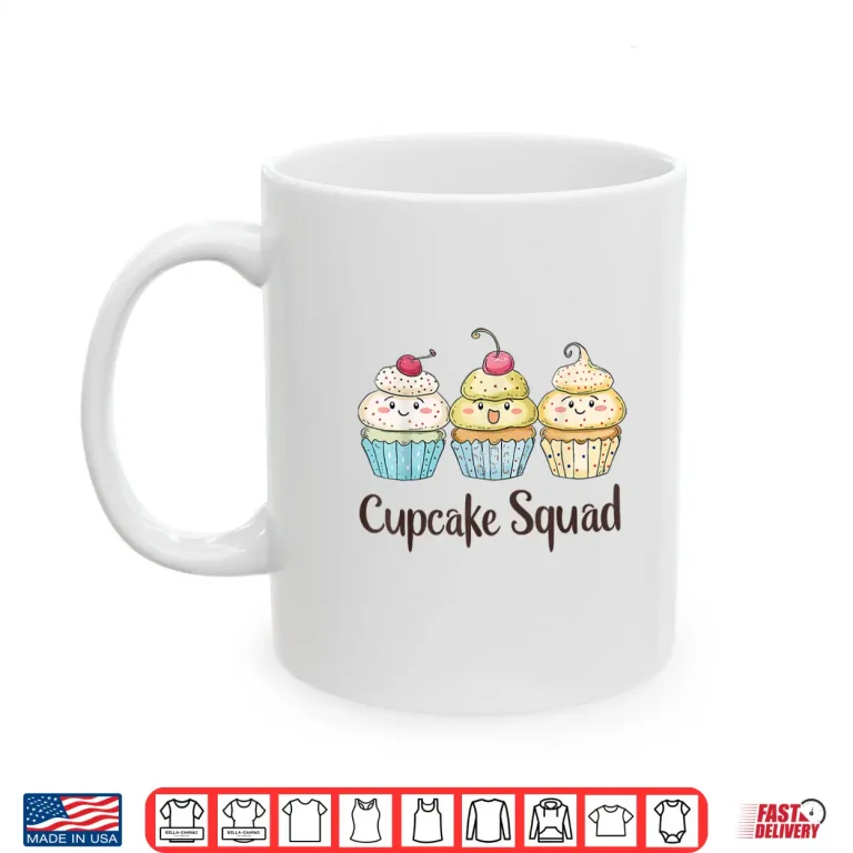 Mug Cupcake Squad Cupcakes Food Professional Graphic Identity Shirt