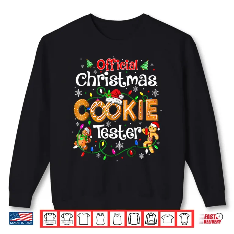 Sweatshirt Official Christmas Cookie Tester Taster Baking Crew Shirt