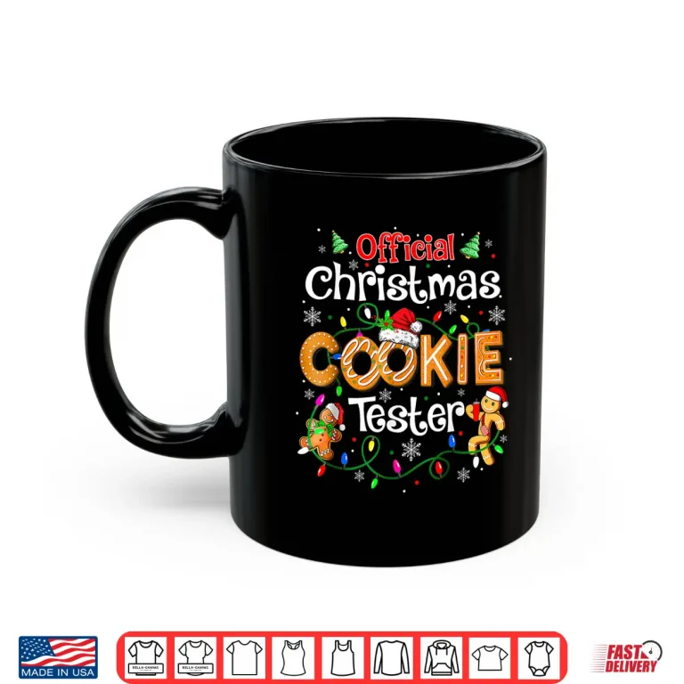 Mug Official Christmas Cookie Tester Taster Baking Crew Shirt