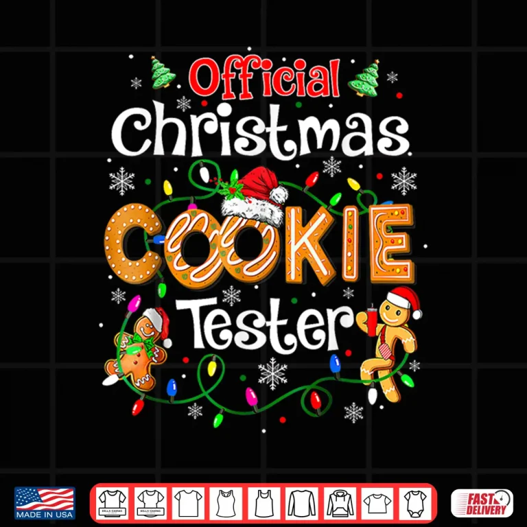 Design Official Christmas Cookie Tester Taster Baking Crew Shirt