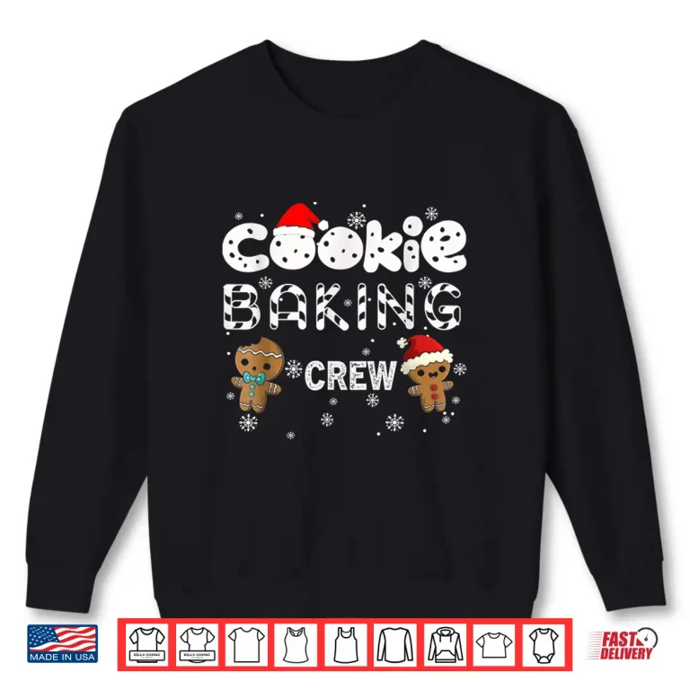 Sweatshirt Cookie Baking Crew Gingerbread Christmas Costume pajamas Shirt