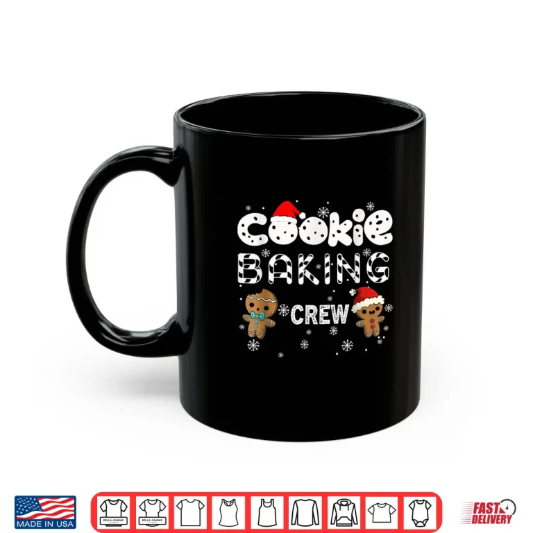 Mug Cookie Baking Crew Gingerbread Christmas Costume pajamas Shirt