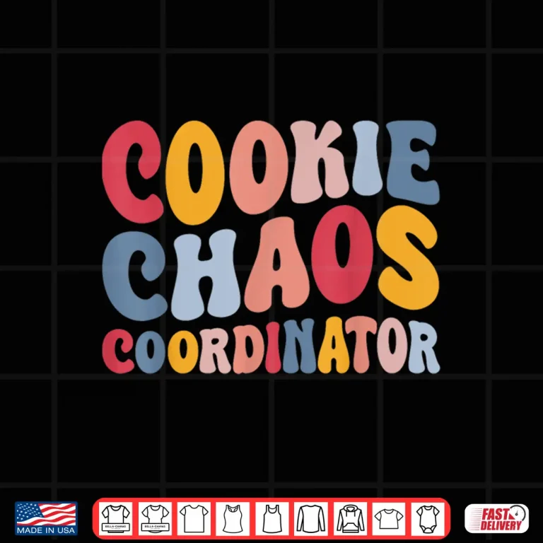 Design Cookie Chaos Coordinator Whimsical Fun Text Baking Family Shirt