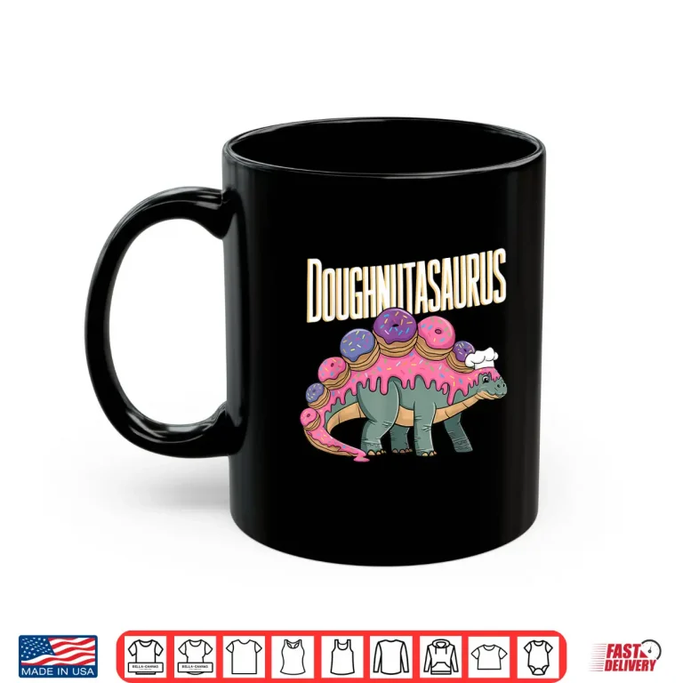 Mug Doughnut Dino T Rex Baking Dinosaur Funny Donut Shirt