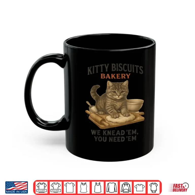 Mug Kitty Biscuits Bakery Funny Cat baking for cat lover men wom Shirt