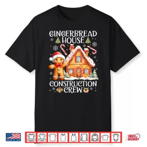 Baking Gingerbread House Construction Crew Christmas Pajamas Shirt